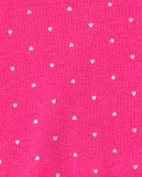 Baby Girl 3-Piece Heart Bodysuit & Pant Set - Pink/Ivory