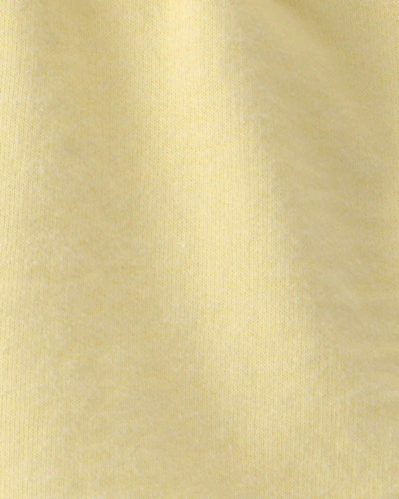 Baby Girl French Terry Shorts - Yellow