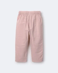 Toddler Girl Pocket Pant Stripes - Rose