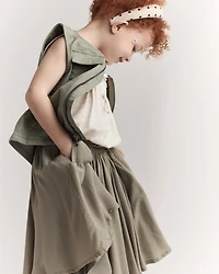 Toddler Girl Avenue Twirl™ Midi Skirt - Olive