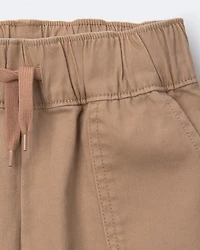 Toddler Boy Standard Short with Pockets - Khaki