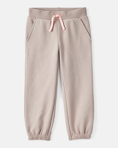 Toddler Girl Cotton Joggers - Brown