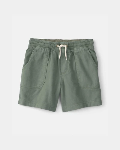 Boys Twill Shorts - Green