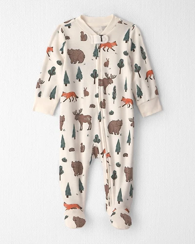 Baby Organic Cotton Sleeper Woodland Creatures