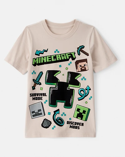 Boys Minecraft® Short-Sleeve Graphic Tee - Tan