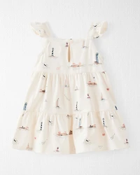 Baby Organic Cotton Coastal-Print Dress