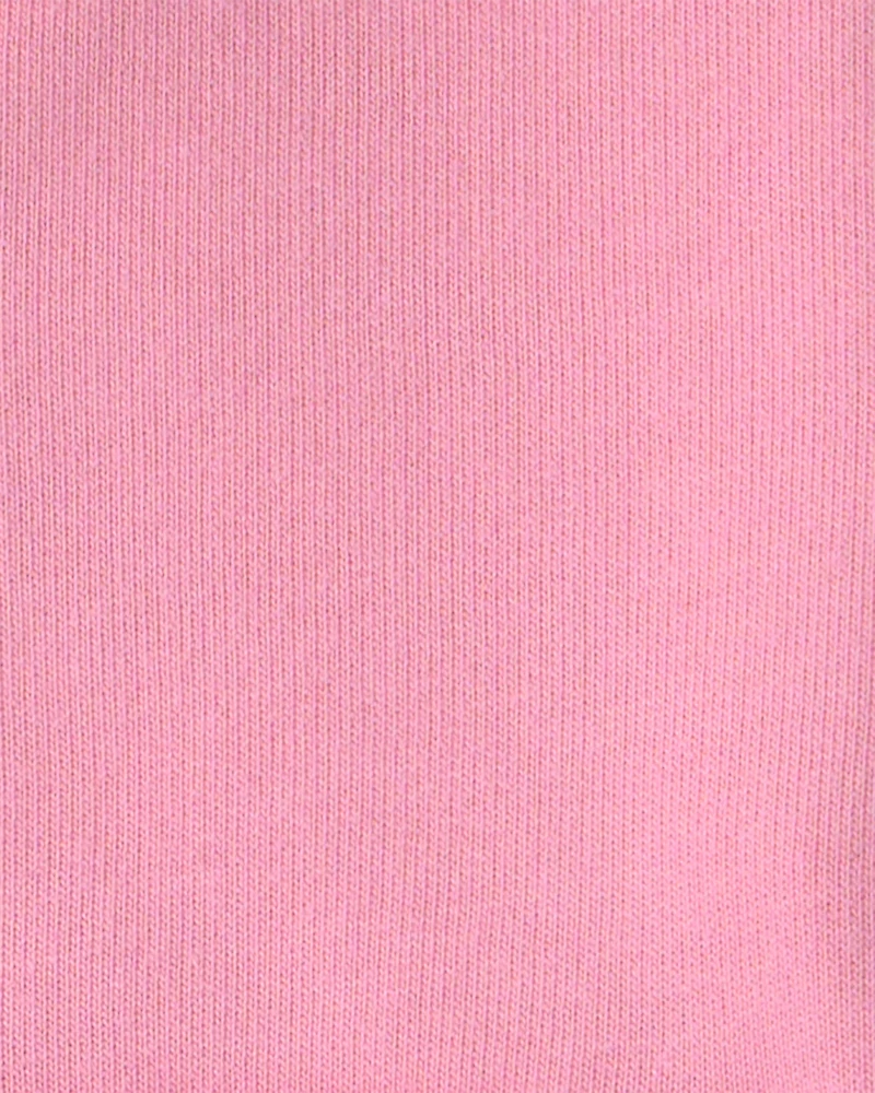 Baby Girl French Terry Zip-Up Hoodie - Pink