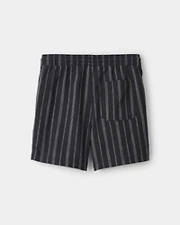 Boys Stripe Shorts - Black