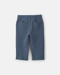 Baby Boy Chambray French Terry Pull-On Pants - Indigo