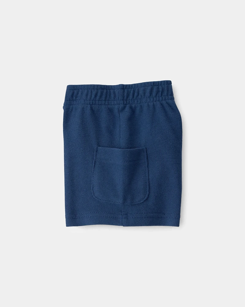 Baby Boy 2-Piece Car Top & Short Set - Blue