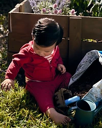 Baby Boy French Terry Pants - Red