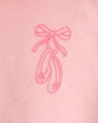 Toddler Girl 2-Piece Ballet Long-Sleeve Hoodie & Pant Set - Pink