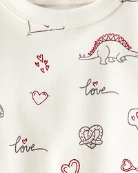 Baby Organic Cotton Pajamas Little Loves Print