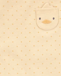 Baby Girl 5-Pack Animal Short-Sleeve Cotton Bodysuits