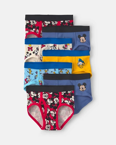 Toddler Boy 7-Pack Mickey Mouse Cotton Briefs Underwear