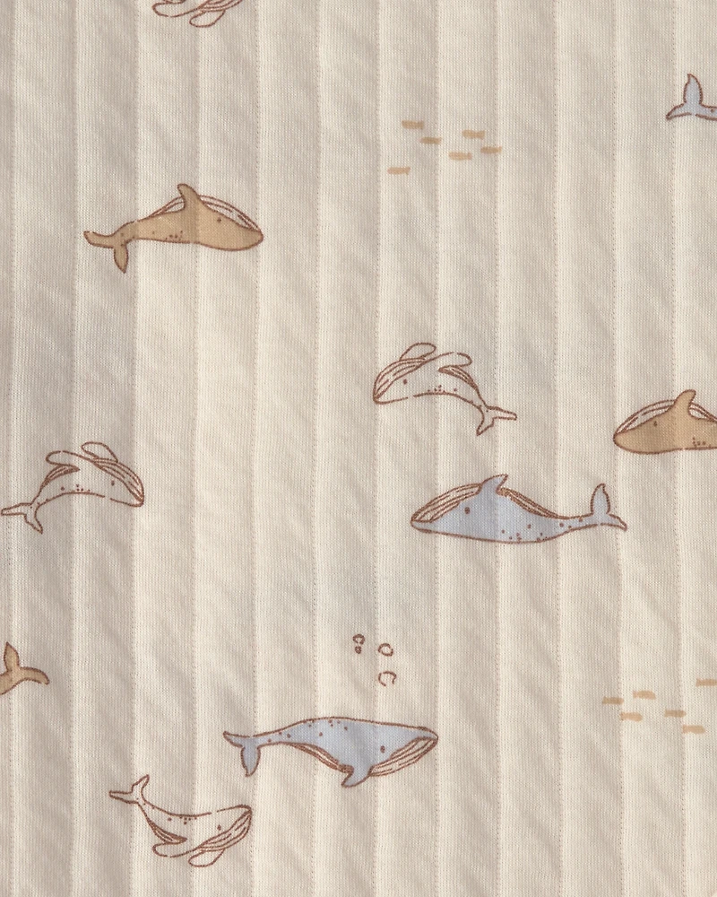 Baby 1pk  Whale Knit Blanket