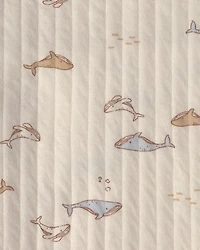 Baby 1pk  Whale Knit Blanket