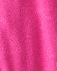 Baby Girl Bow Loose Fit Long-Sleeve 2-Way Zip 1-Piece pyjamas - Pink