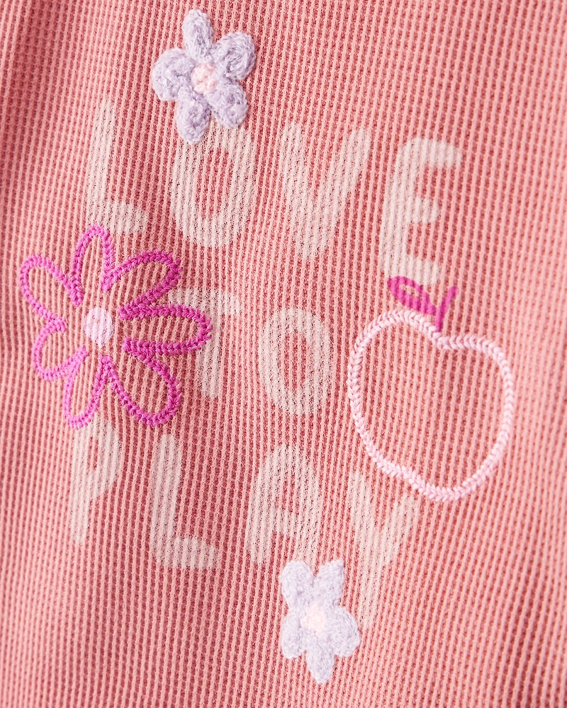 Baby Girl Love To Play Short-Sleeve Graphic Tee - Pink