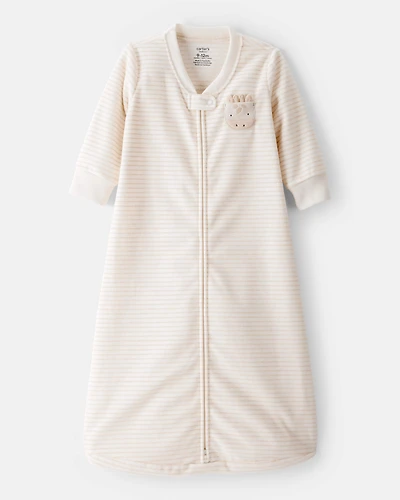 Baby Loose Fit Long-Sleeve Wearable Blanket - White