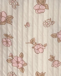 Baby 1pk Floral Knit Blanket