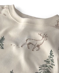 Kids 2-Piece Organic Cotton Pyjamas Reindeer Forest