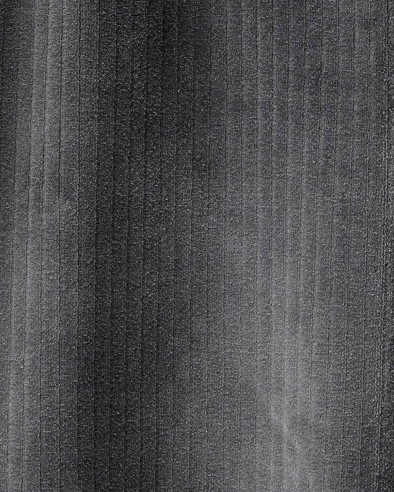 Baby Girl Ribbed Flare Pants - Black