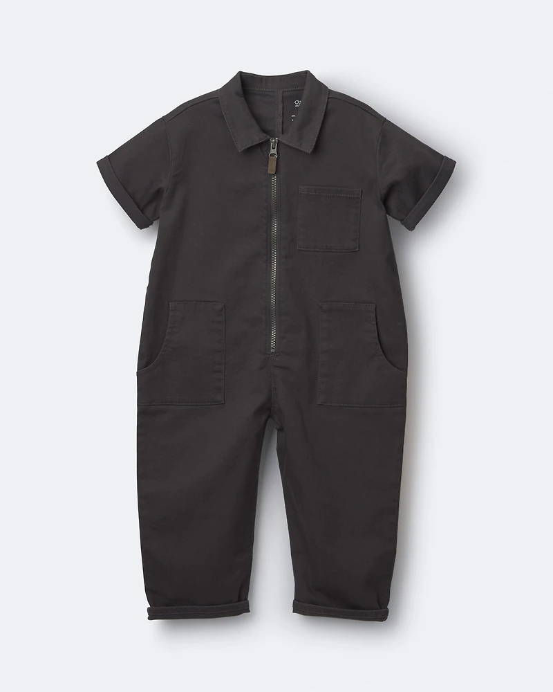Toddler Day Out™ Jumpsuit - Dark Grey
