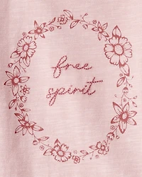 Baby Girl Organic Cotton Free Spirit Long-Sleeve Jersey Tee