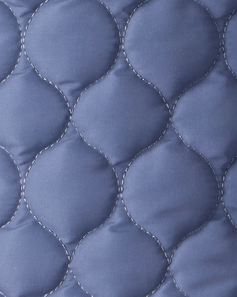 Baby Boy 1-Piece Quilted Pram Snowsuit - Navy