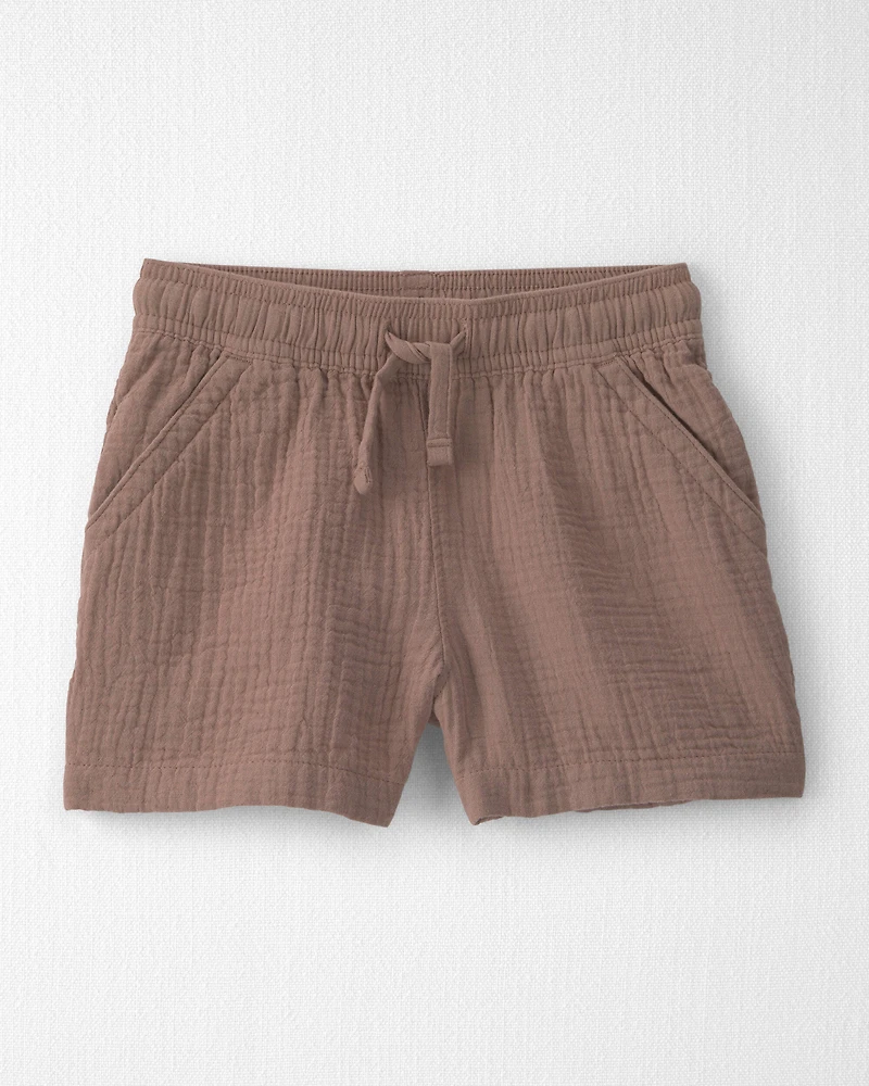 Toddler Boy 2-Piece Organic Cotton Gauze Top & Short Set
