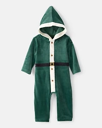 Baby Elf Hooded Jumpsuit - Green