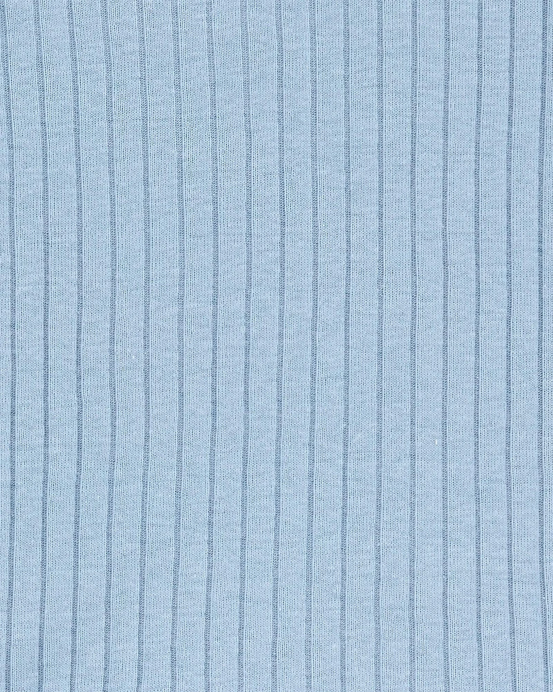 Baby Solid Ribbed Cotton Blend 2-Piece Pyjamas