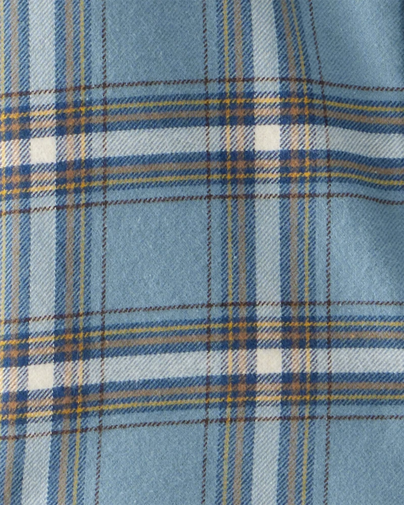 Baby Boy 2-Piece Plaid Shirt and Pants Set