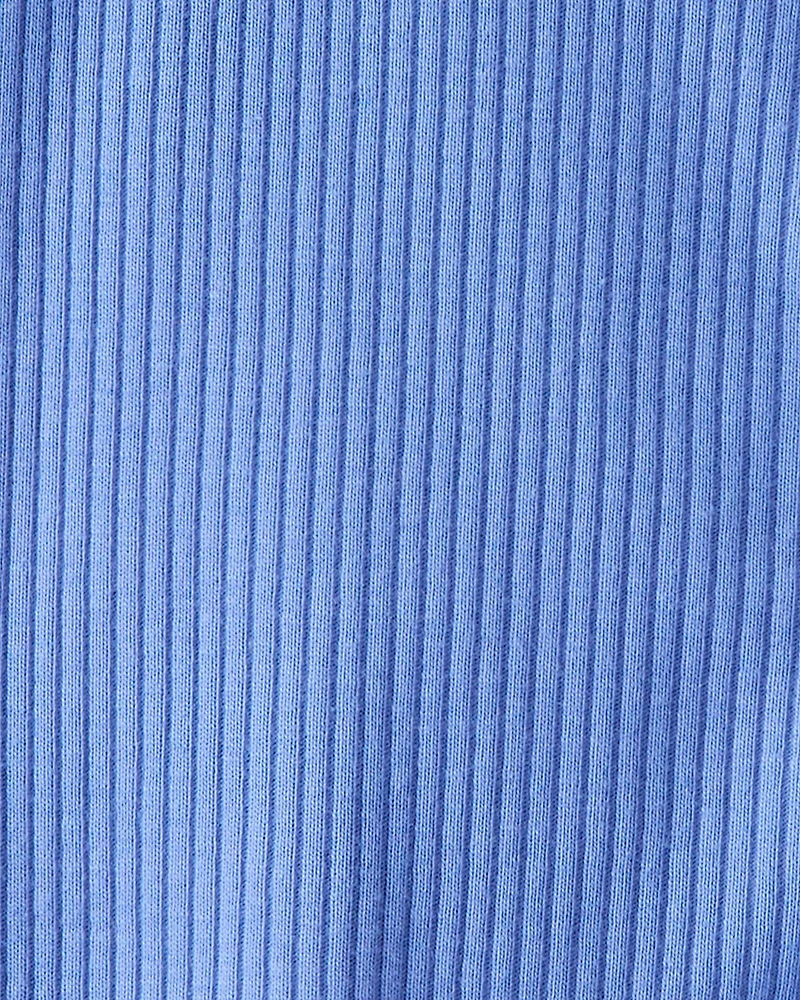 Baby Boy Rib Long-Sleeve Snug Fit Sleeper - Blue