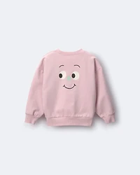 Toddler Emotions Wide-Arm Sweatshirt - Rose