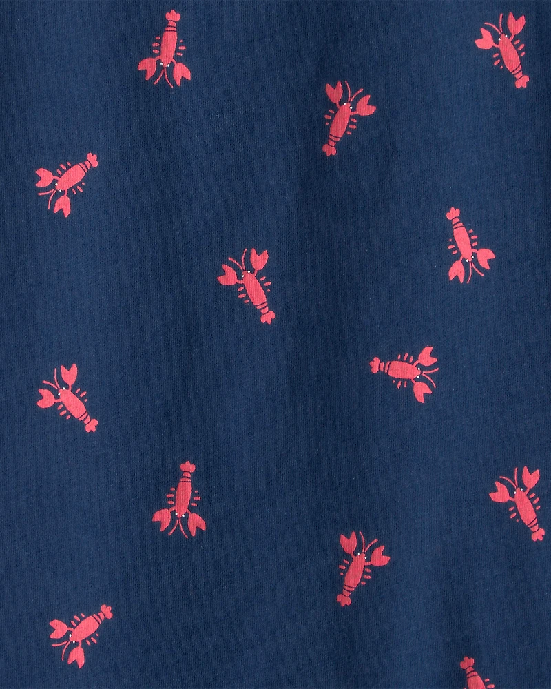 Boys Lobster T-Shirt - Blue