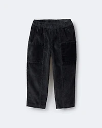 Toddler Boy Corduroy Pocket Pant - Black