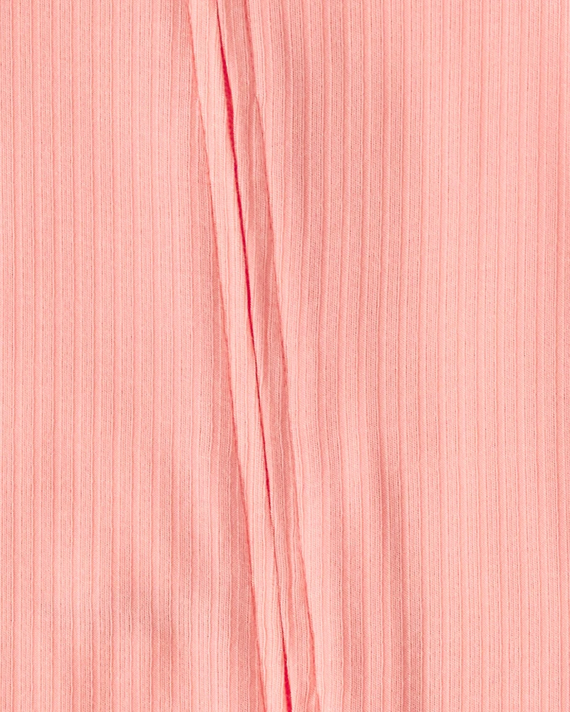 Baby Girl PurelySoft™ 2-Way Zip Sleeper - Coral