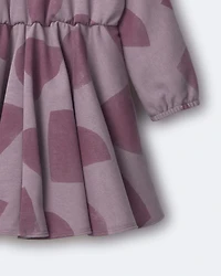Toddler Girl Avenue Twirl™ Dress with Shapes - Mauve