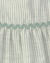 Baby Girl 2-Piece Striped Top & Pant Set – Green