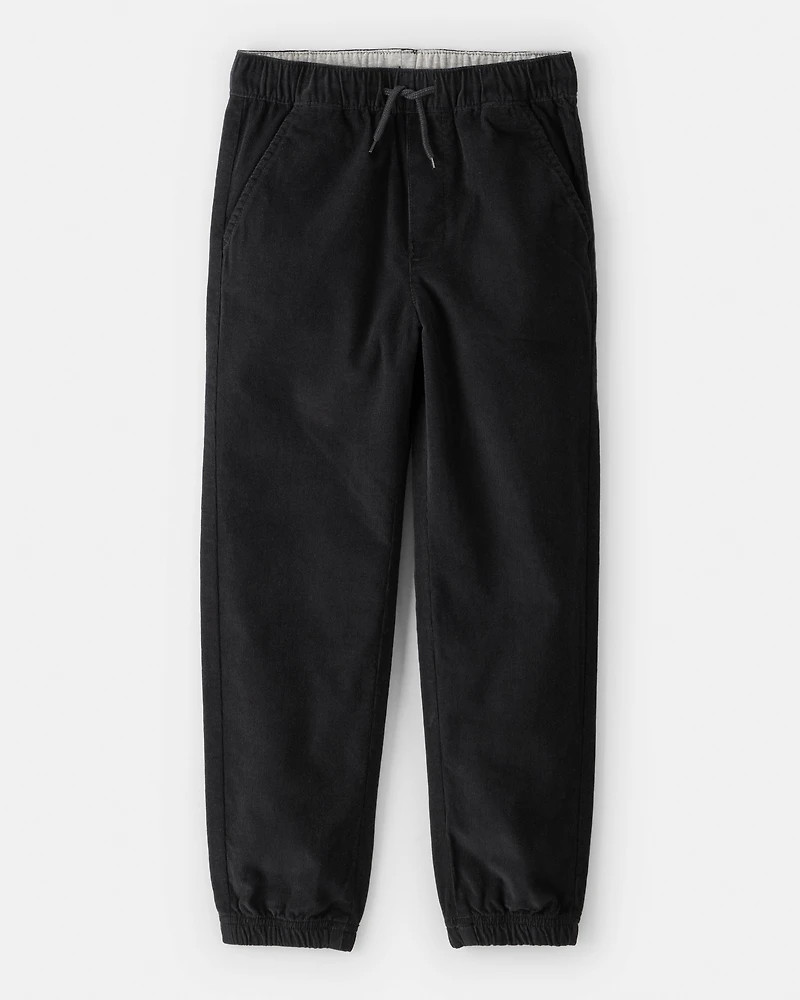 Boys Corduroy Joggers - Black