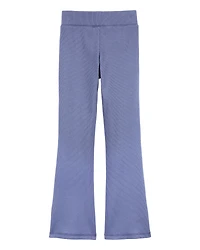 Kid 
High-Rise Ribbed Flare Pants