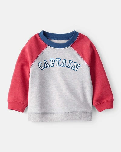 Baby Boy French Terry Long-Sleeve Pullover Sweatshirt