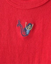 Baby Girl Mermaid Top - Red
