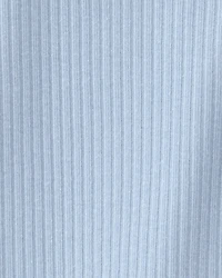 Baby Girl Solid Sleeveless Romper - Blue