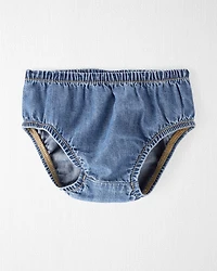 Baby Organic Cotton Chambray Pocket Dress