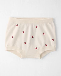 Baby Girl 2-Piece Organic Cotton Sweater Set Cream Berry Patch