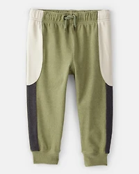 Toddler Boy Colourblock Joggers - Green