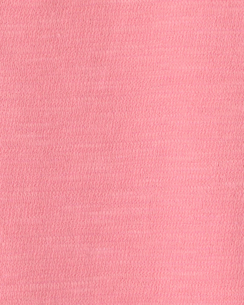 Baby Girl Short-Sleeve Romper Pink